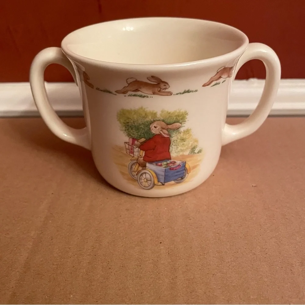 Vintage Royal Doulton “Bunnykins” Children's Double Handle Mug, 1988